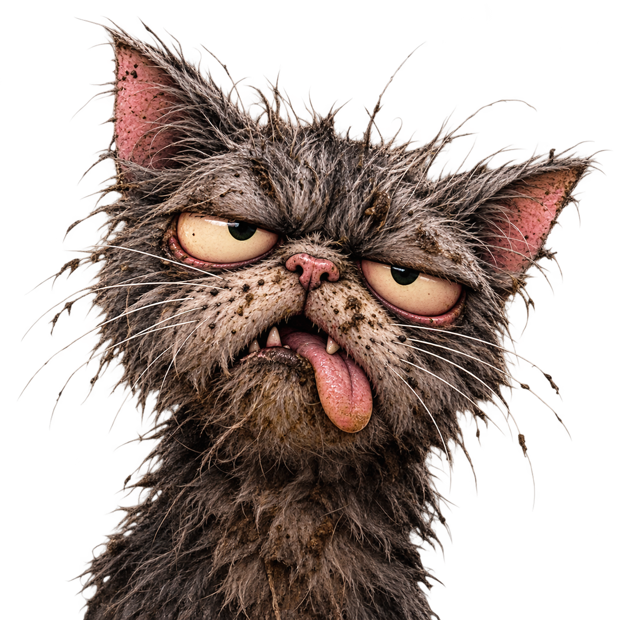 Dirty Cat looking gloriously unimpressed